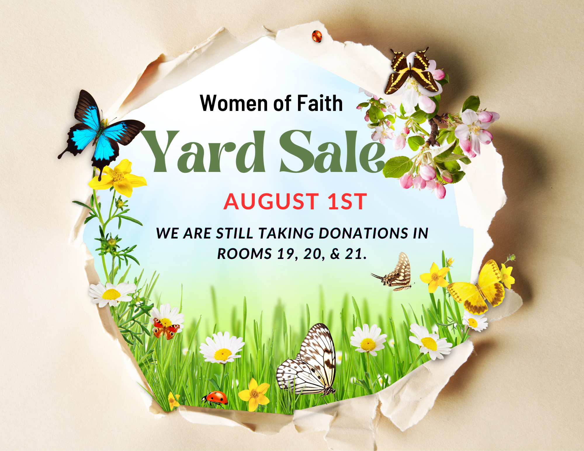 Women of Faith Yard Sale